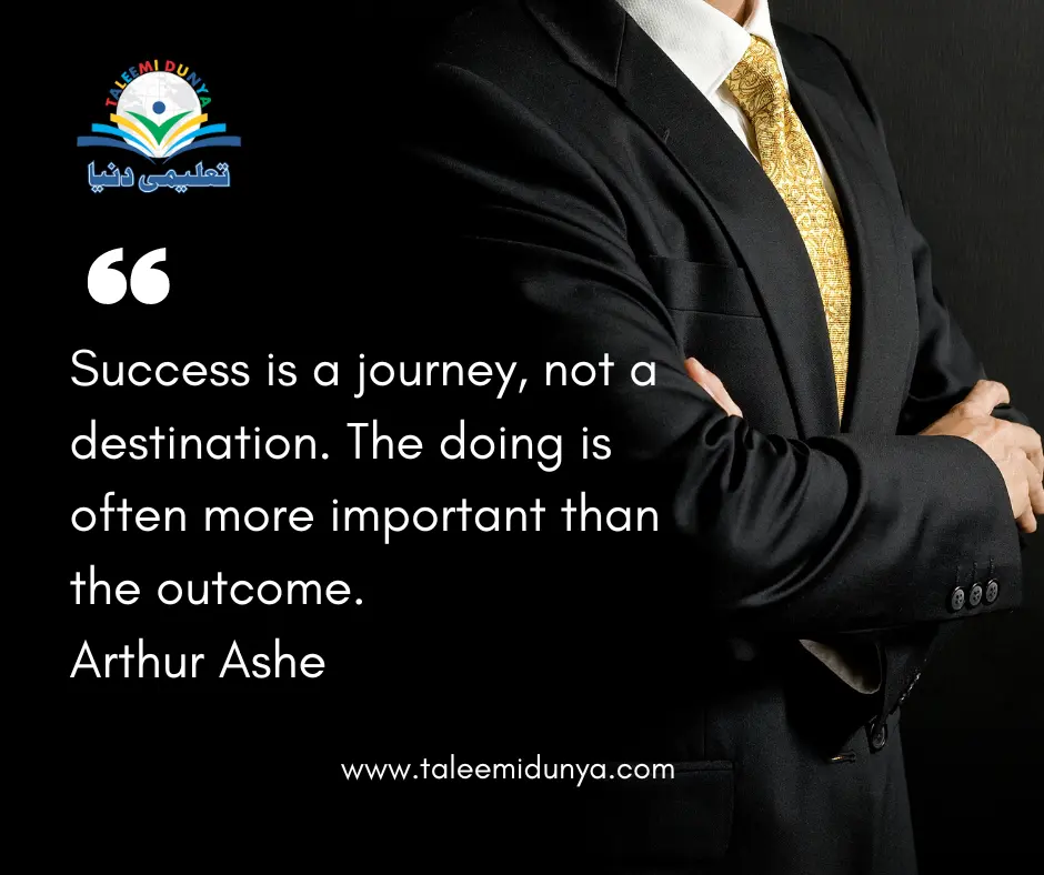 Success is a journey not a destination